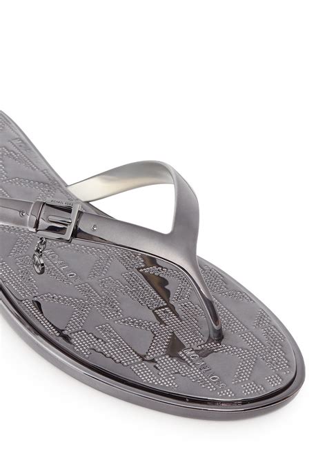 michael kors rubber flip flops